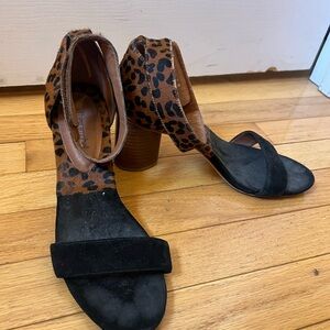 Jeffrey Campbell Leopard and Black Heels